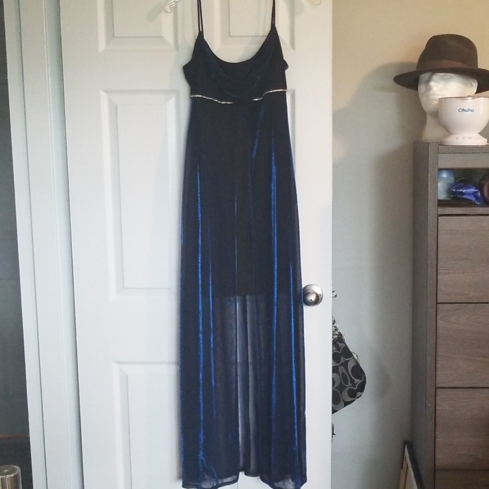 Black and Blue Homecoming Dress